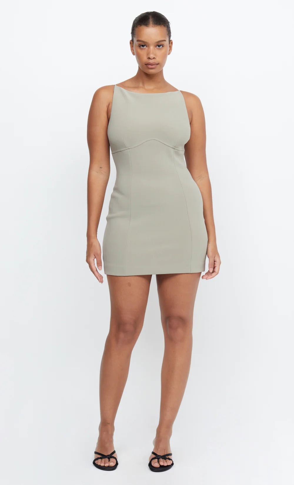 women's off-the-shoulder dressesMarisol Mini Dress - Silver Sage