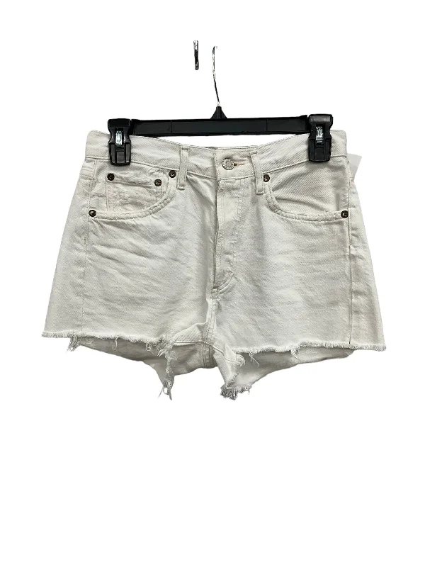 women's velvet shortsWhite Shorts Agolde, Size 0