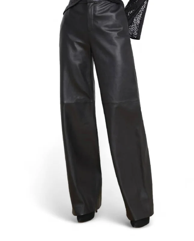 women's flare pantsLivvy Straight Leg Trouser In Black