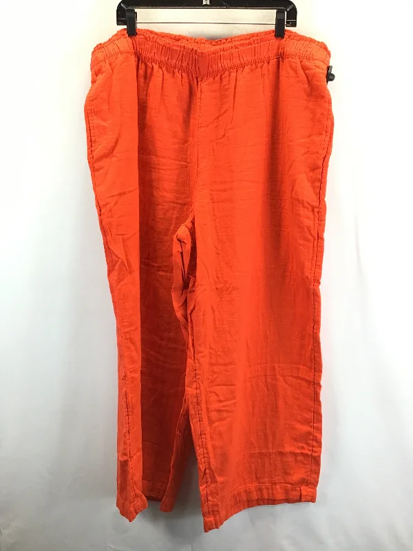 women's maternity pantsOrange Pants Lounge Old Navy, Size Xxl