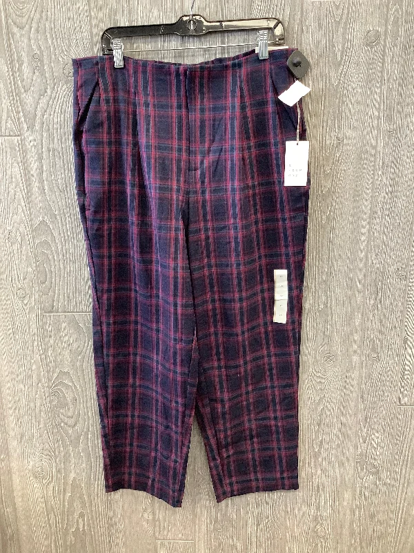 women's fall pantsPlaid Pattern Pants Dress A New Day, Size 16