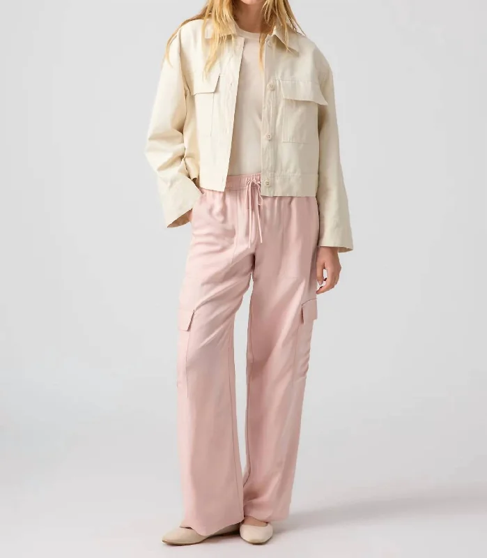 women's silk pantsRose Soft Track Pant In Pink