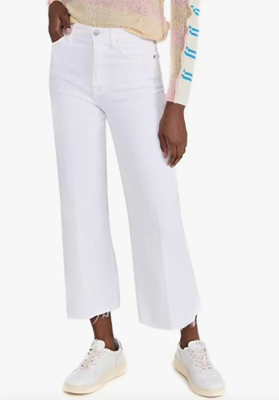 women's button-fly pantsSevens Cropped Jo Denim In White