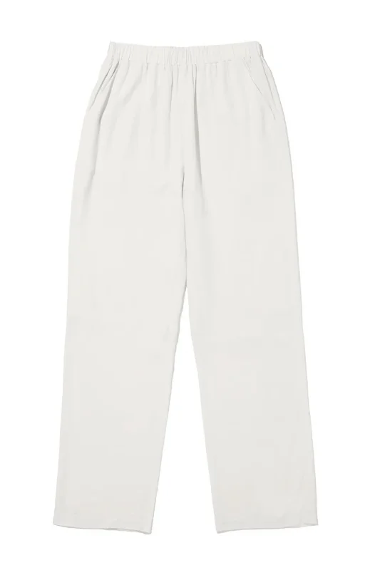 women's elastic waist pantsSuki Straight Leg Pants In Cream