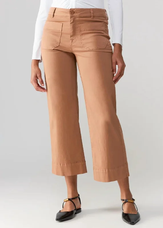 women's high-slung pantsThe Marine Pants In Mocha Mousse