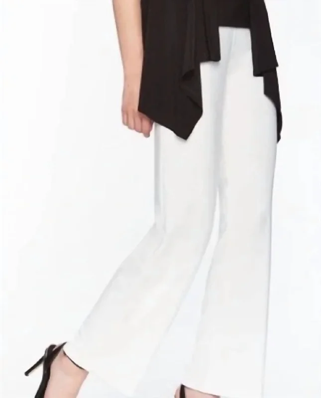 women's wedding pantsWide Leg Pant In White