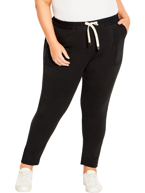 women's leather pantsWomens Cotton Stretch Jogger Pants