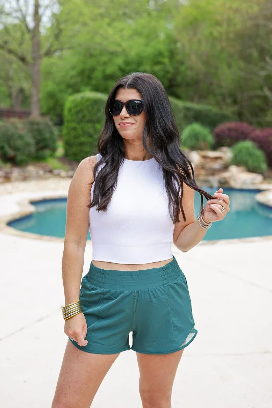 Petite DressActive Babe Everglade Green Shorts