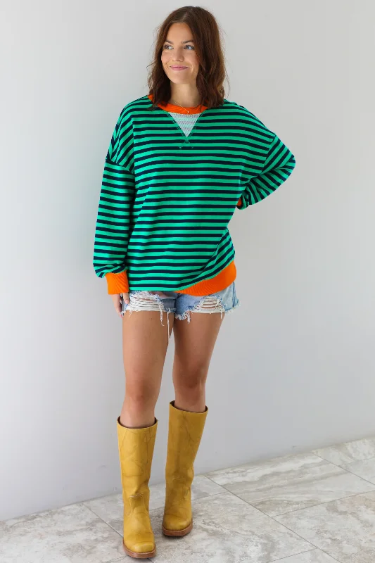 Halter DressCasual Stroll Sweater: Green/Multi