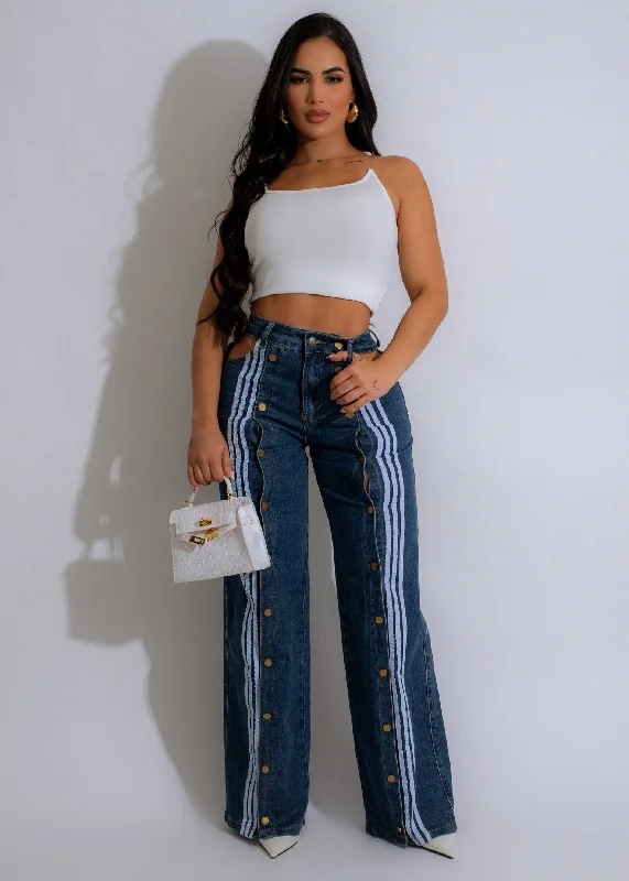 Petite DressLiving In It Jeans Dark Denim