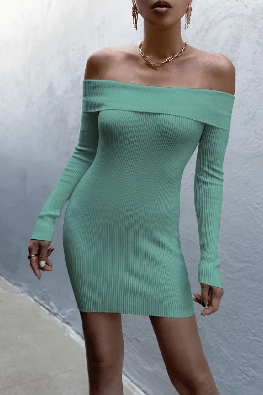 women's everyday dressesPalm Knit Dress - Mint