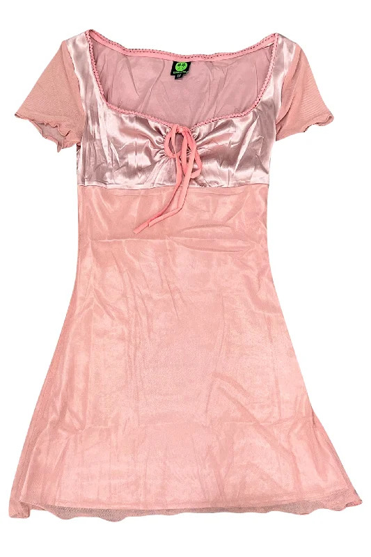 Nursing DressPink Sarah Mesh Mix Dress