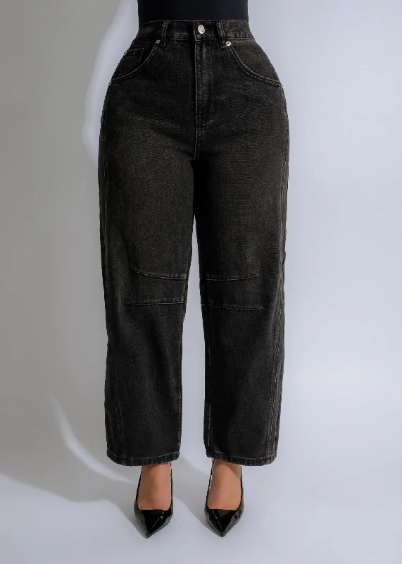 women's bespoke dressesSavage Spirit Barrel Jeans Black