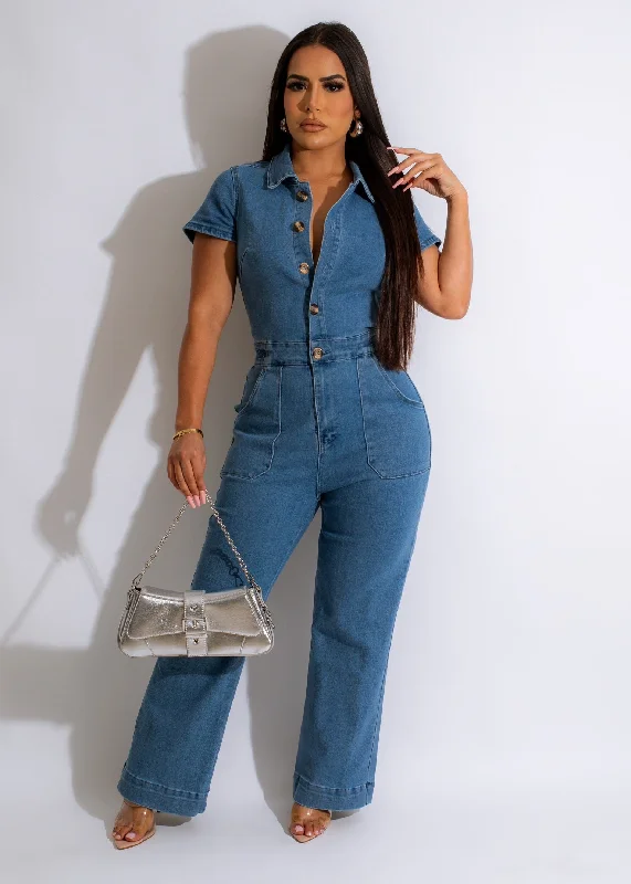 Sweetheart Neckline DressSay Nothing Jumpsuit Light Denim