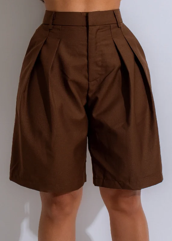 women's high-low dressesTimeless Trousers Shorts Brown