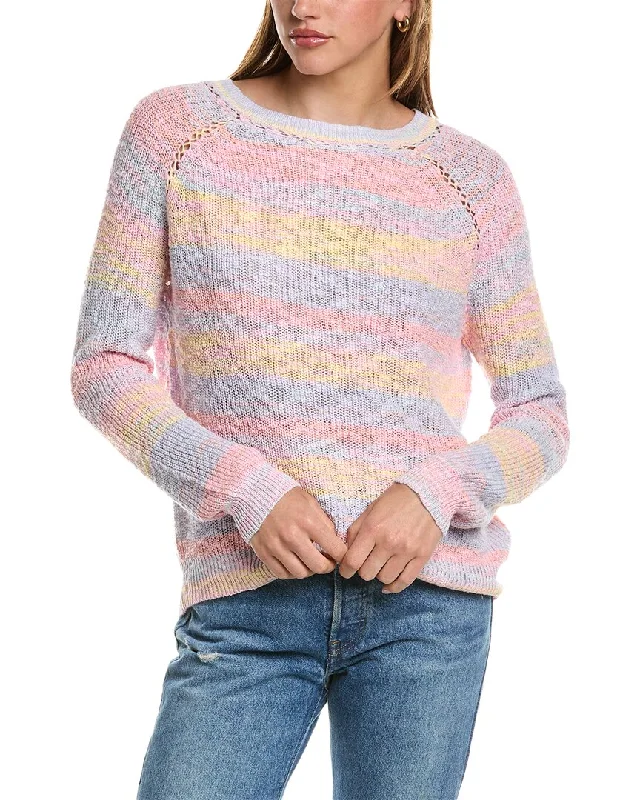 Chunky Designer Men's Sweaters27 Miles Malibu Pastel Space-Dye Boatneck Pullover