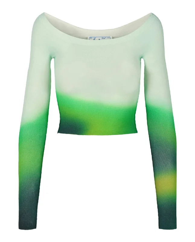 Vintage SweatersBlurred Seamless Knit Top