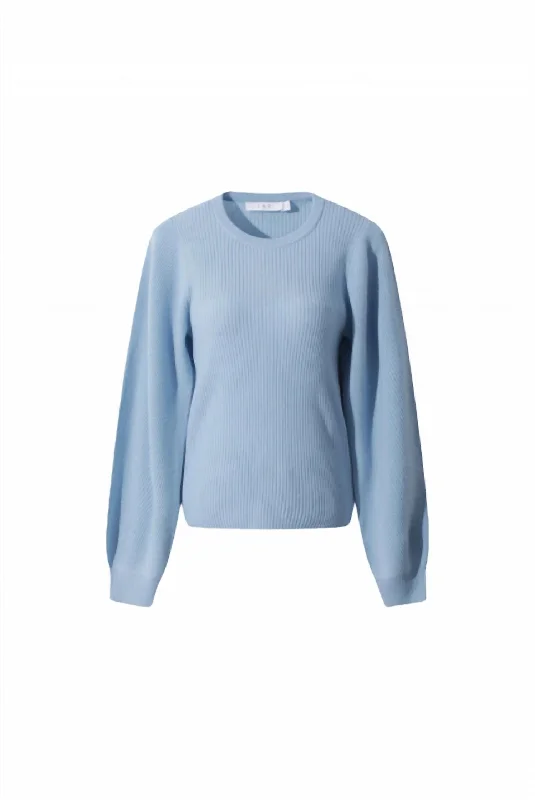 Fitted High-Quality Wool SweatersIdaya Sweater In Light Blue