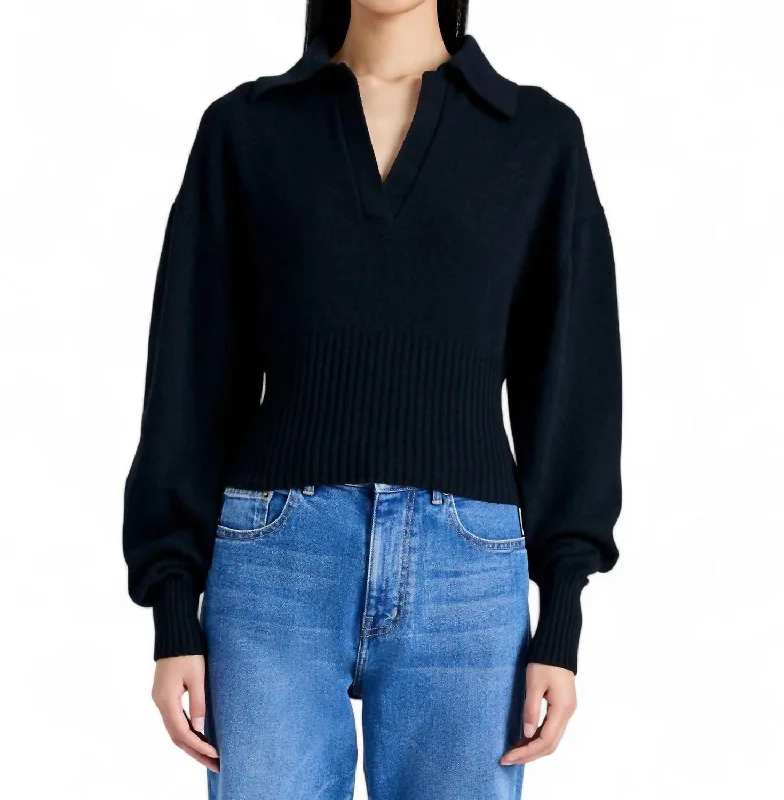 Luxurious SweatersJeanne Eco Cashmere Sweater In Black