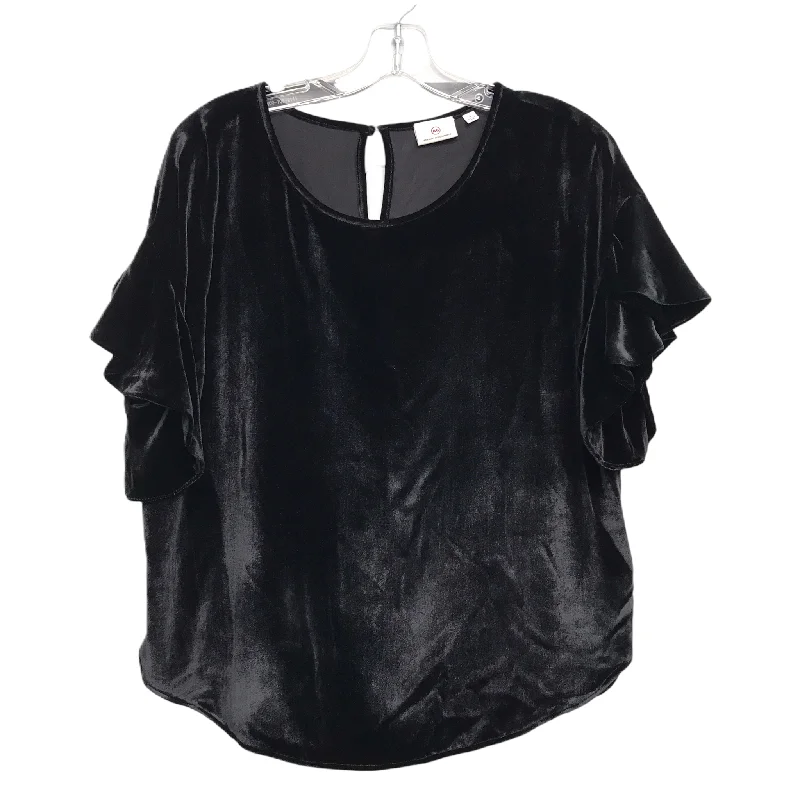 women's tops for those who want to elevate their everyday wear with chic and elegant piecesTop Short Sleeve By Adriano Goldschmied In Black, Size: S