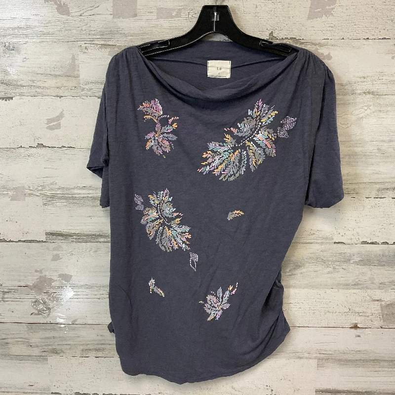 women's tops for wedding guest attireTop Short Sleeve By Anthropologie In Blue, Size: M