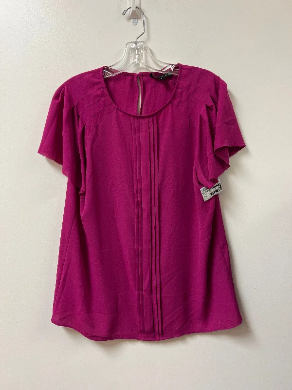 women's tops for those who want to wear pieces that are both functional and fashionableTop Short Sleeve By Banana Republic In Purple, Size: S