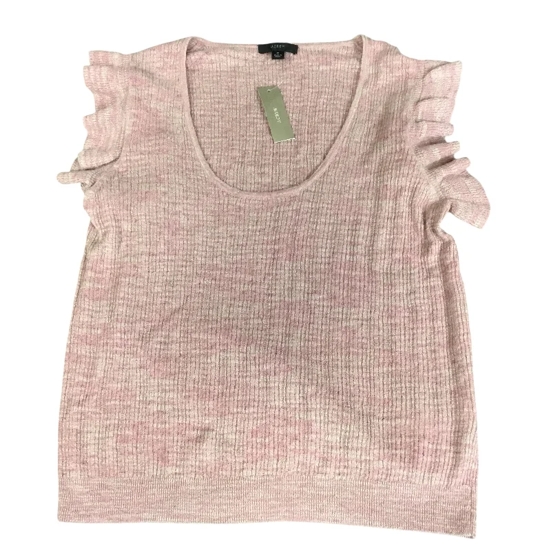 women's tops for those who want to add a pop of color to their outfitsTop Short Sleeve By J. Crew In Pink & Tan, Size: M