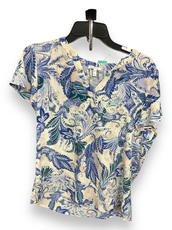 women's tops for fashion-conscious professionalsTop Short Sleeve By Maurices In Floral Print, Size: M