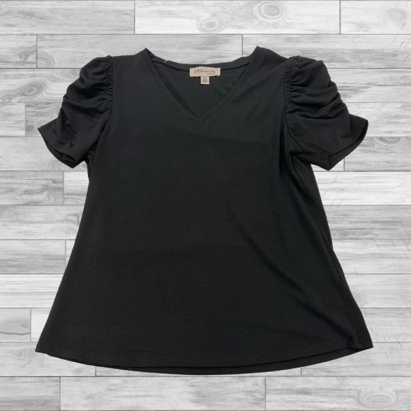 women's tops for those who want to wear pieces that are both comfortable and stylishTop Short Sleeve By Philosophy In Black, Size: M