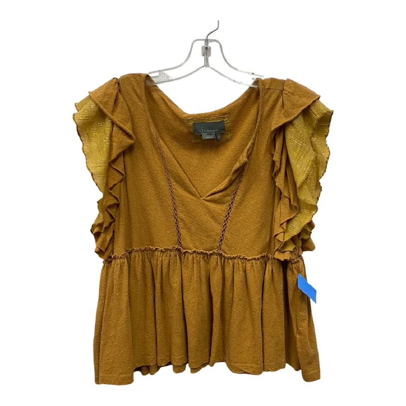 women's tops for glamorous eveningsTop Ss By Anthropologie In Brown, Size:M