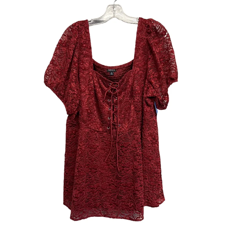 women's tops for statement-making outfitsTop Ss By Torrid In Red, Size:3X